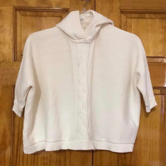 Gap Kids Oversized Hooded Hoodie Poncho Sweater Top Blouse Pullover 4 / 5 XS - Picture 7 of 10